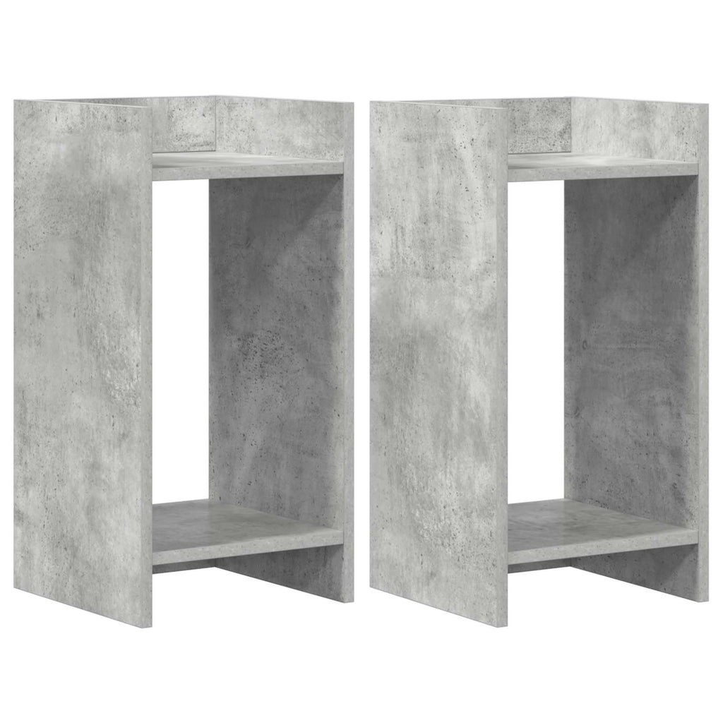 Supporto per piante 2 pcs Grigio Cemento 30 x 30 x 60 cm