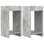 Supporto per piante 2 pcs Grigio Cemento 30 x 30 x 60 cm