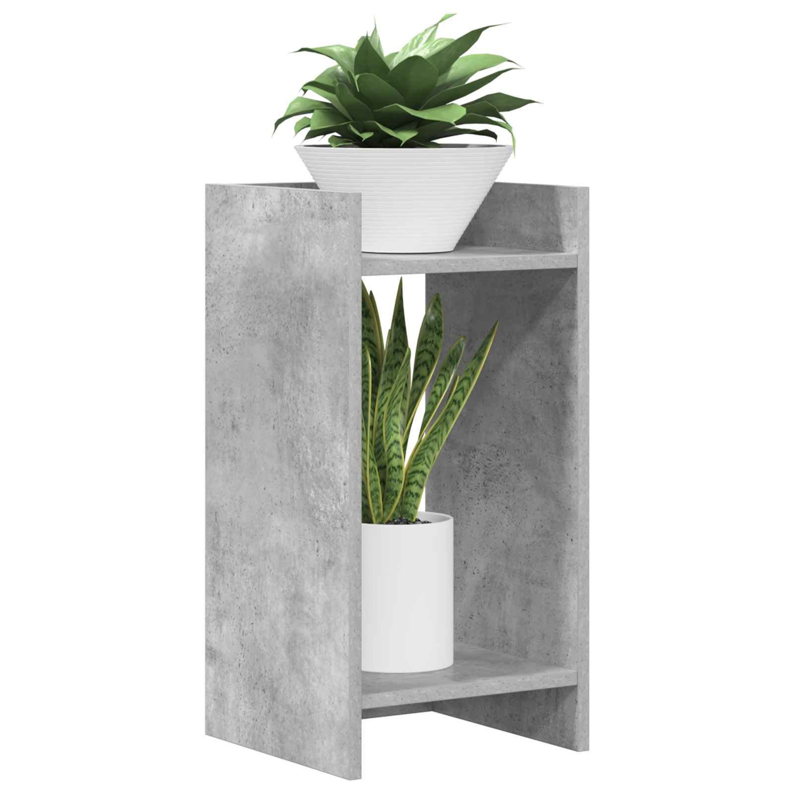 Supporto per piante 2 pcs Grigio Cemento 30 x 30 x 60 cm
