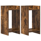 Supporto per piante 2 pcs Quercia Affumicata 30 x 30 x 60 cm
