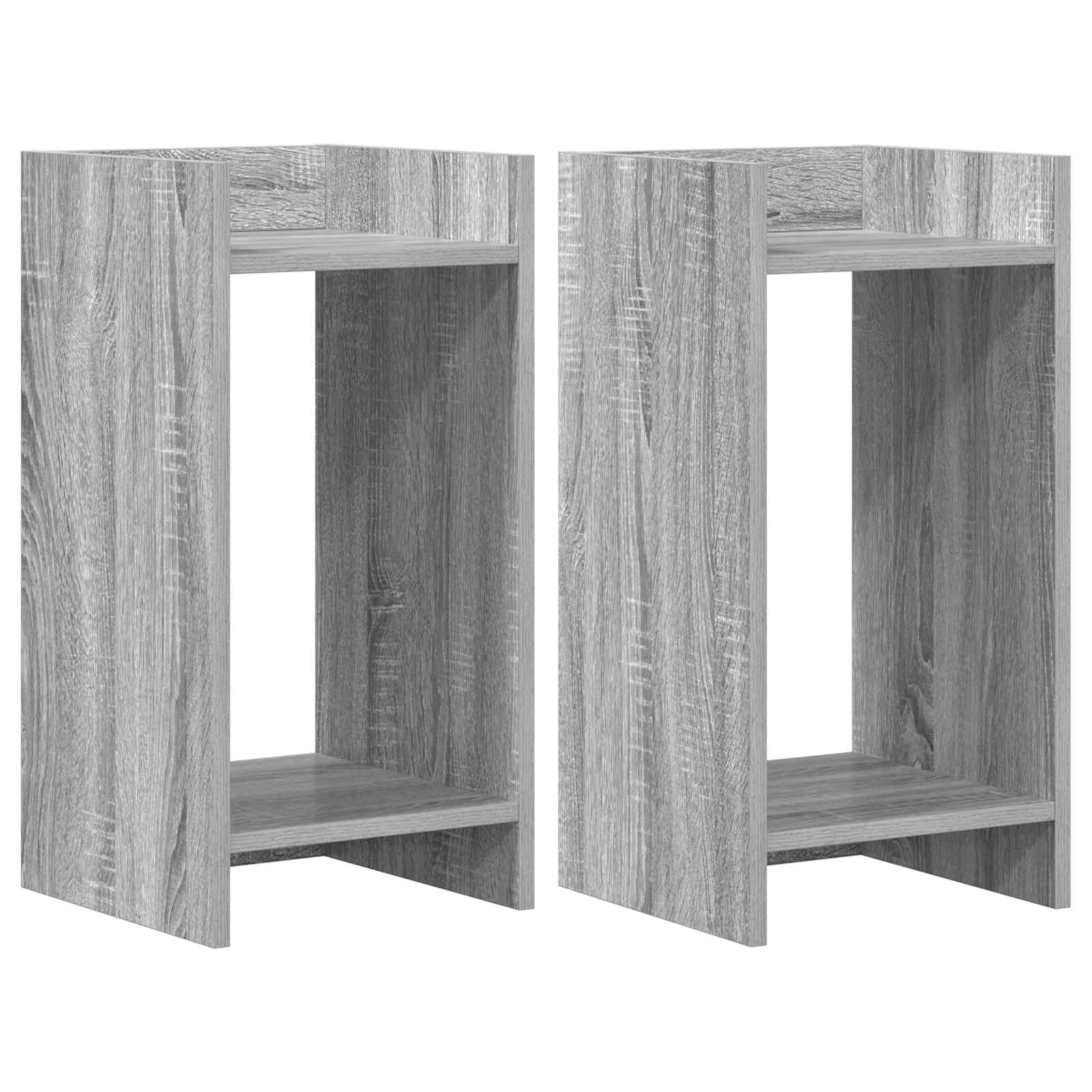 Supporto per piante 2 pcs Sonoma grigia 30 x 30 x 60 cm