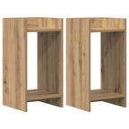 Supporto per piante 2 pcs Rovere Artigianale 30 x 30 x 60 cm