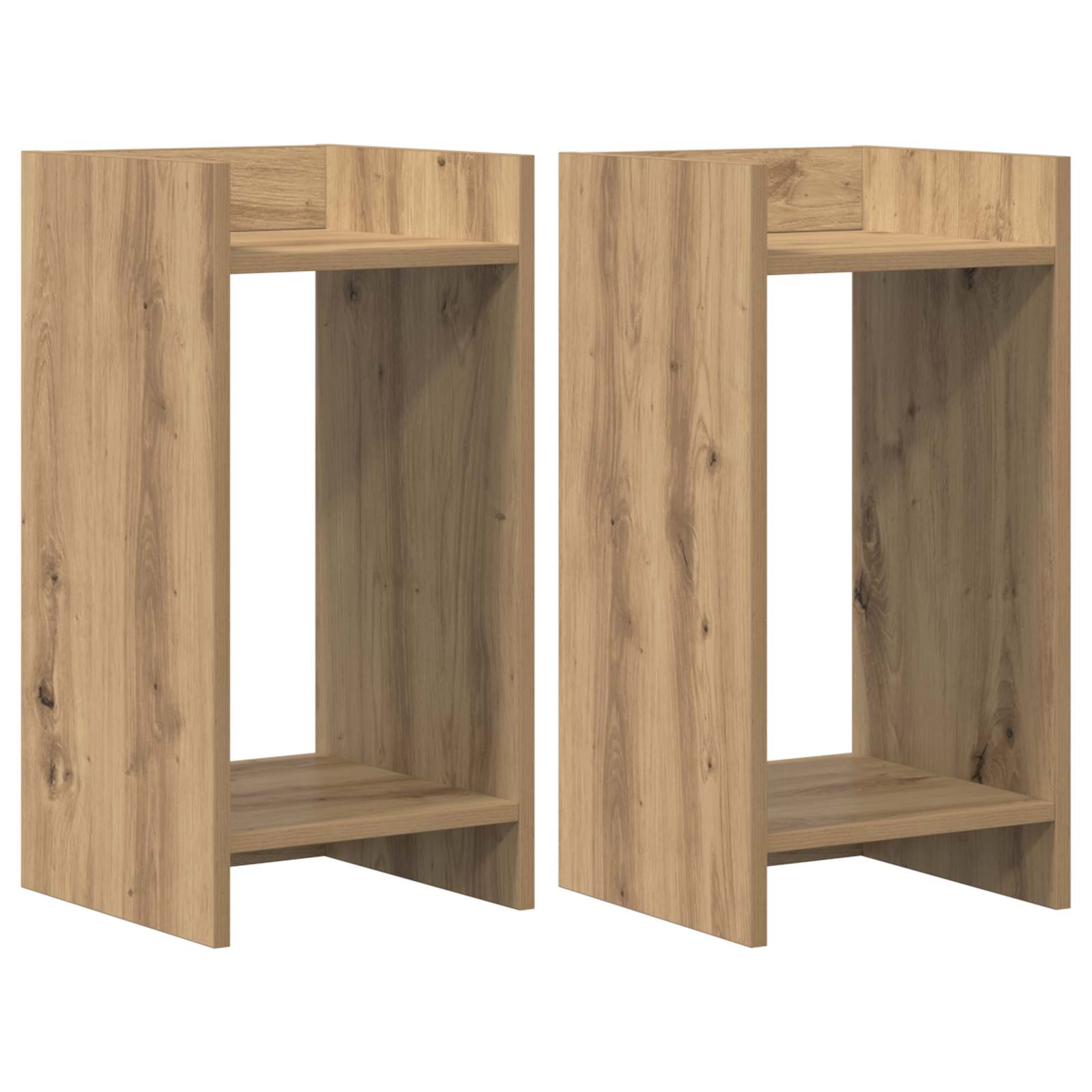 Supporto per piante 2 pcs Rovere Artigianale 30 x 30 x 60 cm