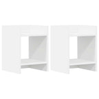 Supporto per piante 2 pcs Bianco 30 x 30 x 40 cm