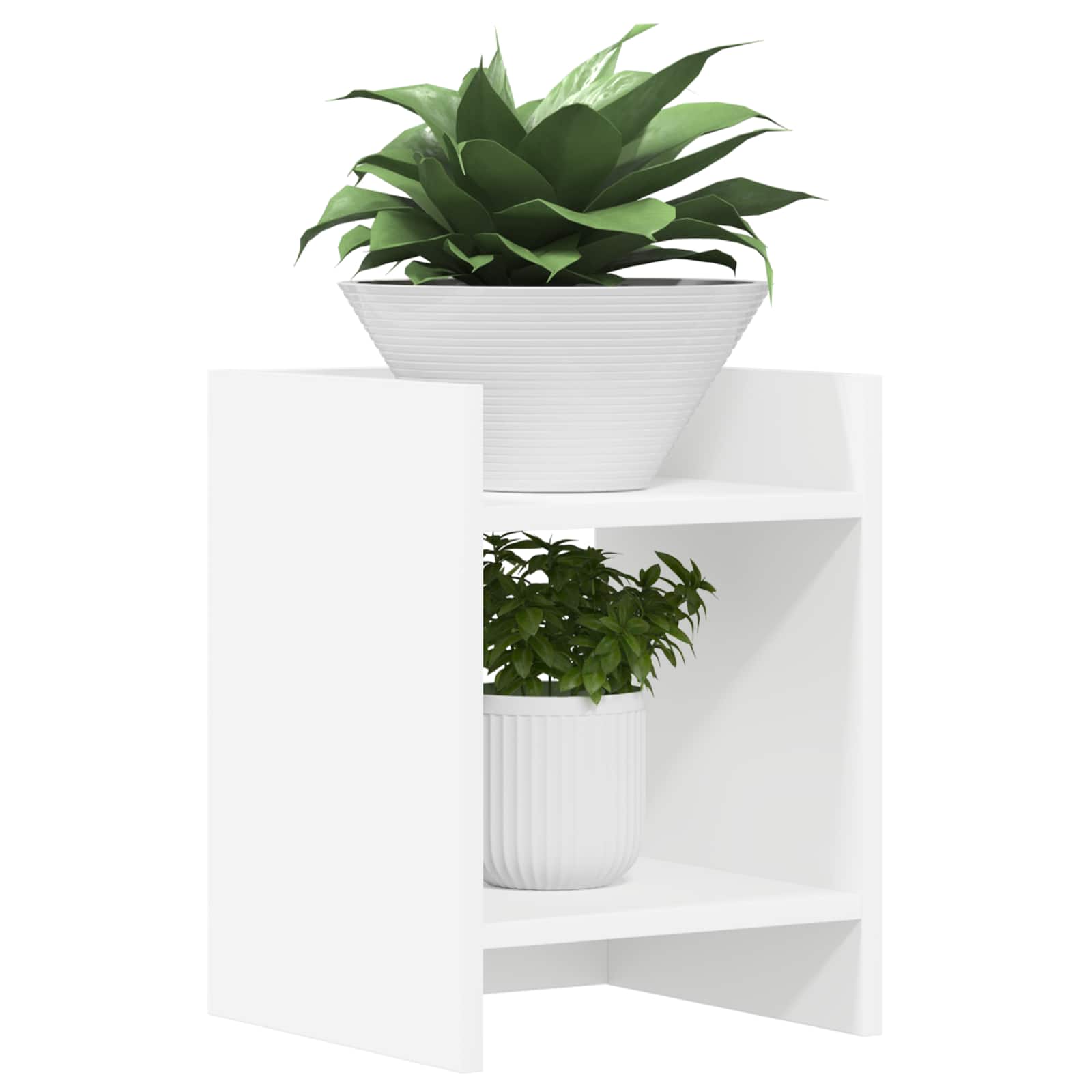 Supporto per piante 2 pcs Bianco 30 x 30 x 40 cm