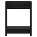 Supporto per piante con lo scaffale Rovere Nero 30 x 30 x 40 cm