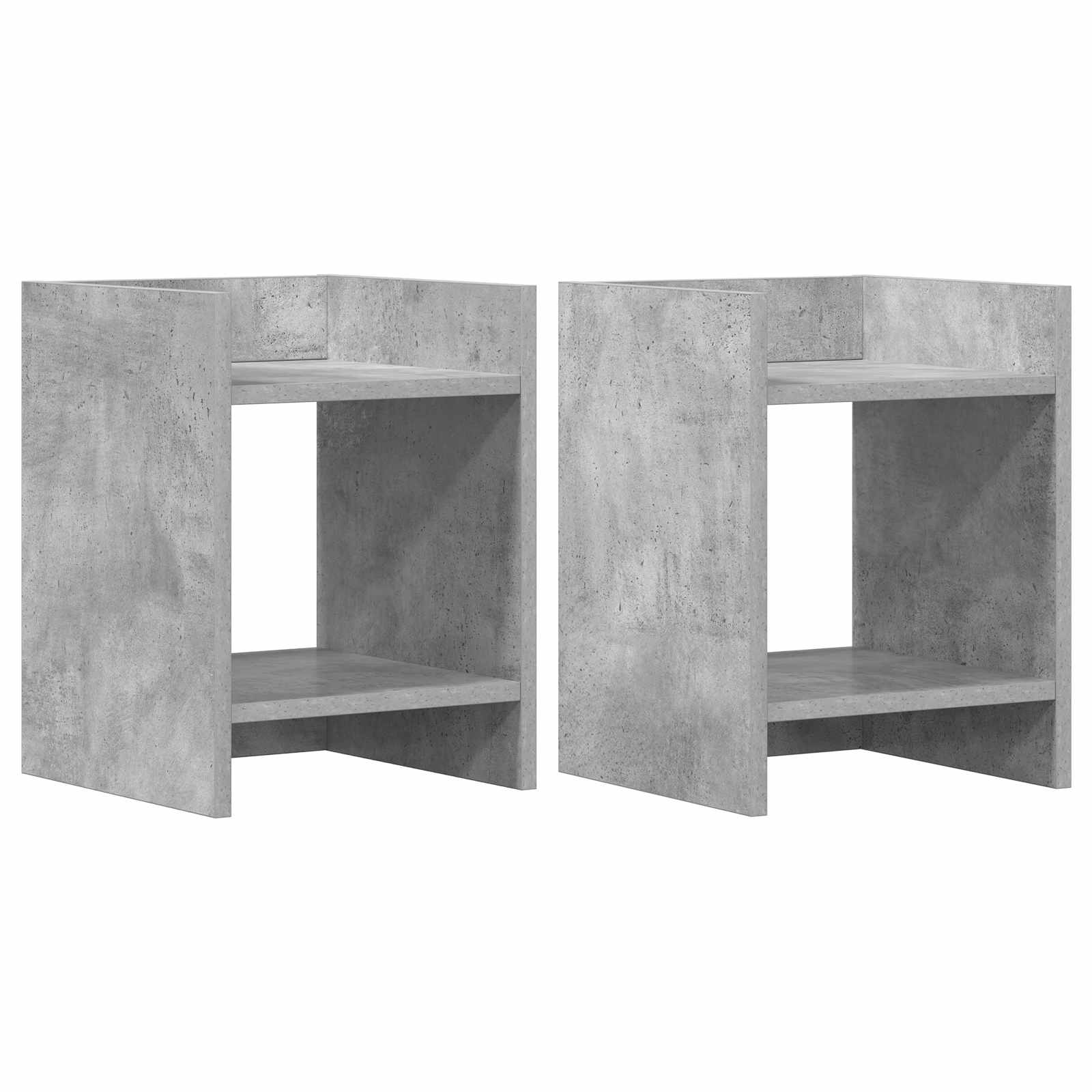 Supporto per piante 2 pcs Grigio Cemento 30 x 30 x 40 cm
