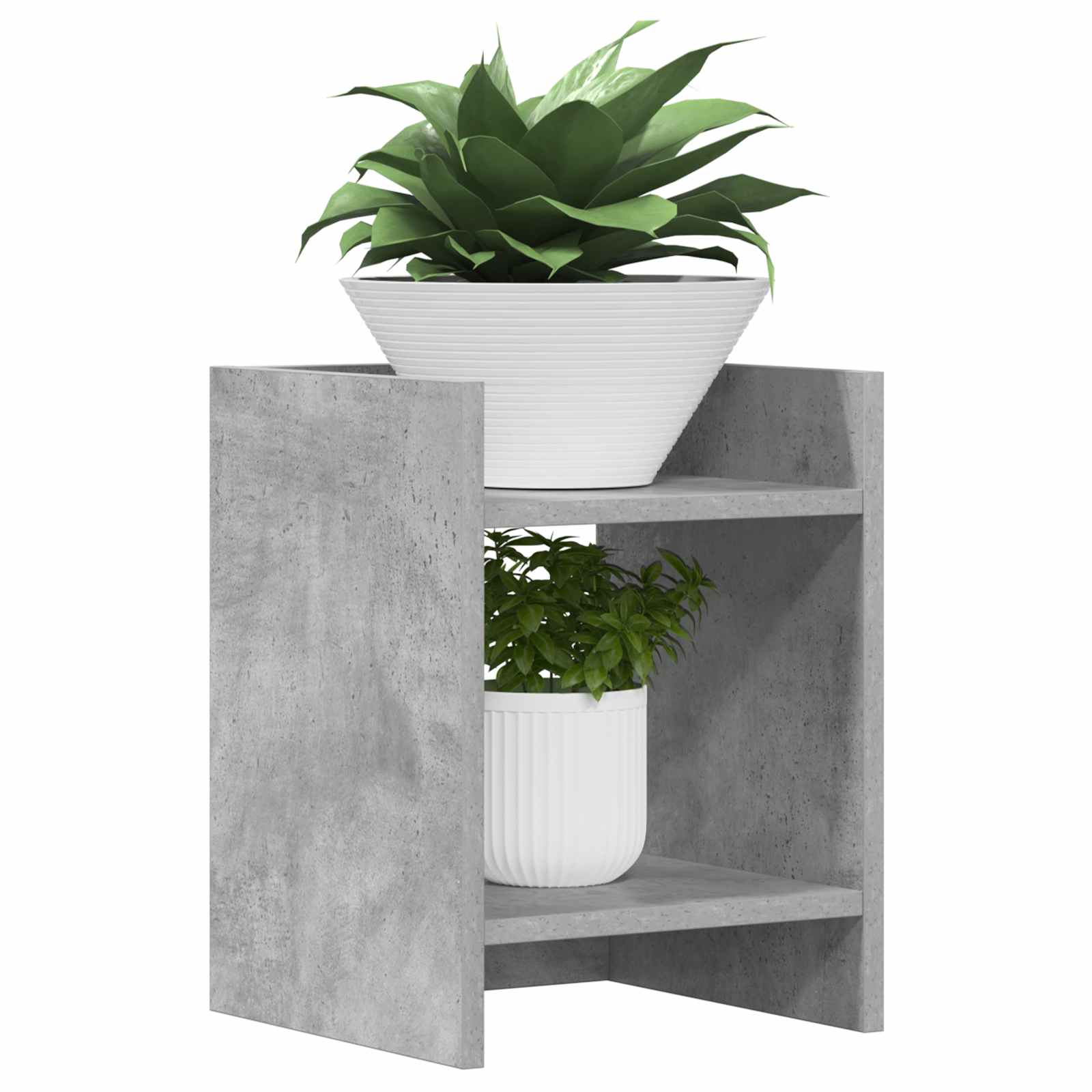Supporto per piante 2 pcs Grigio Cemento 30 x 30 x 40 cm