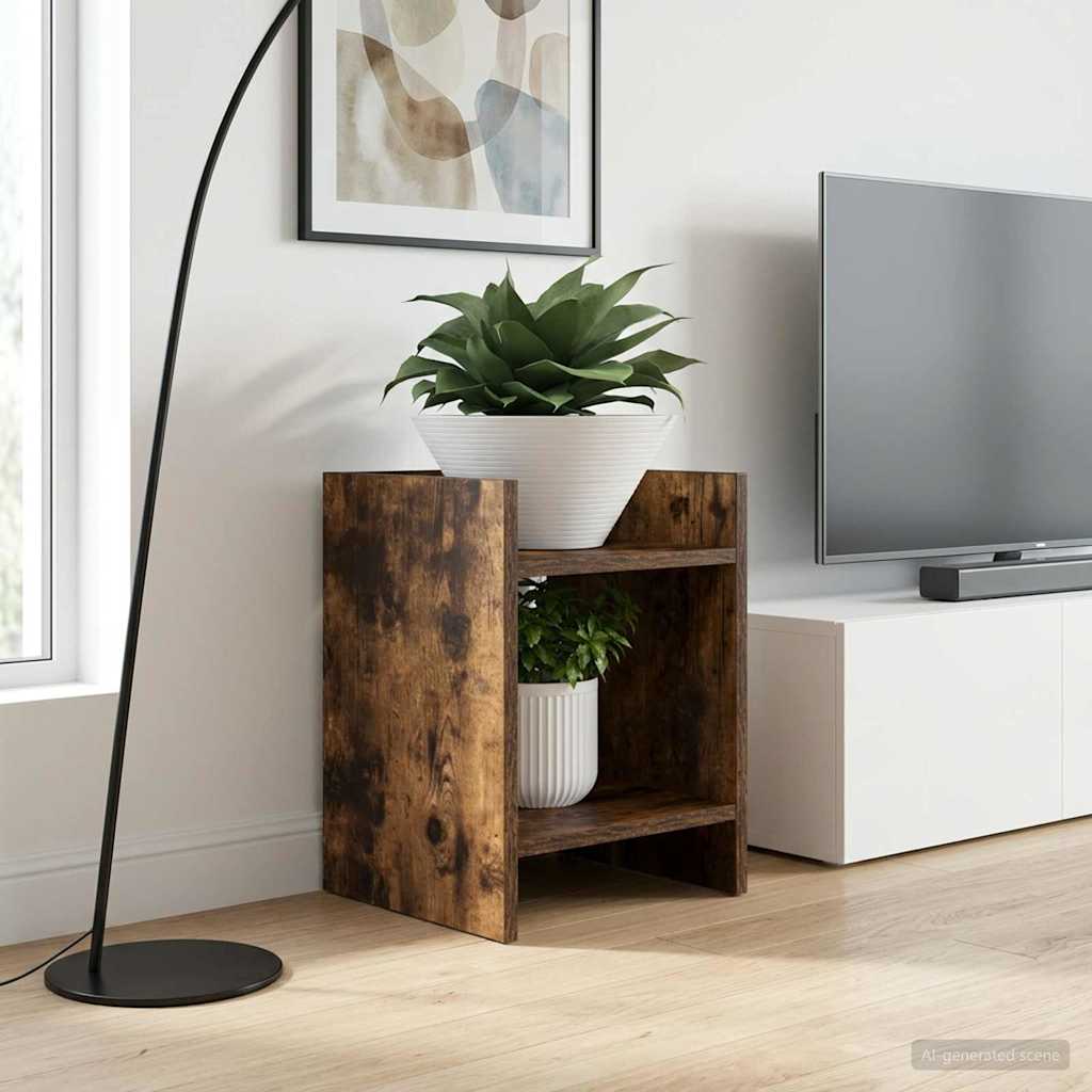 Supporto per piante 2 pcs Quercia Affumicata 30 x 30 x 40 cm