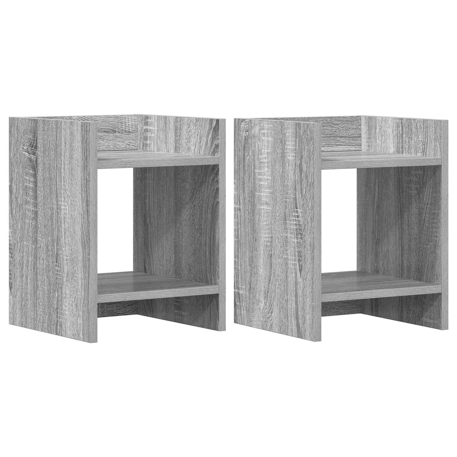 Supporto per piante 2 pcs Sonoma grigia 30 x 30 x 40 cm