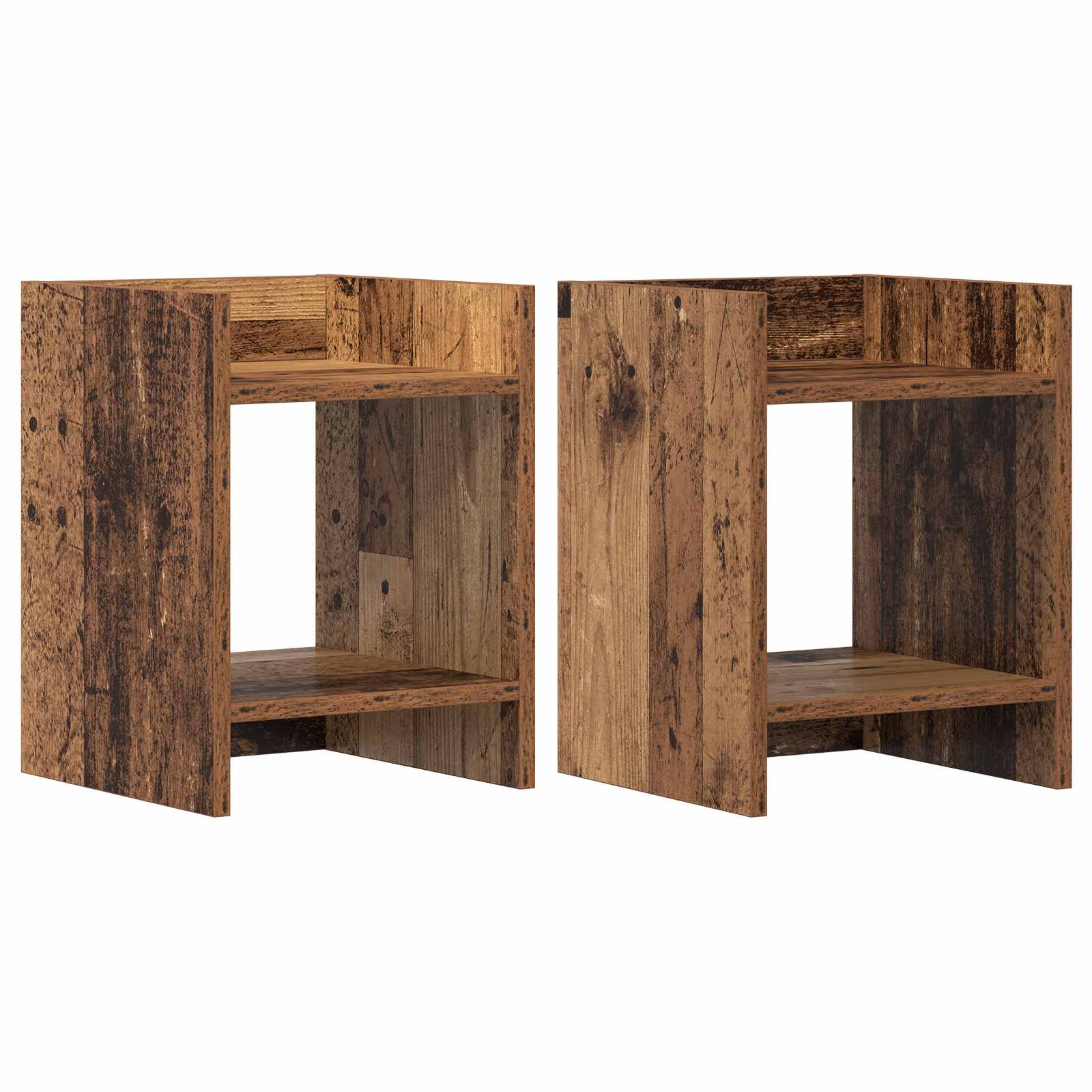Supporto per piante 2 pcs Legno vecchio 30 x 30 x 40 cm