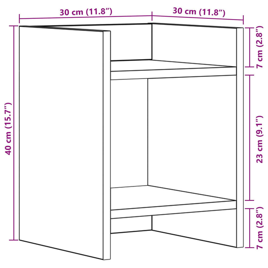 Supporto per piante 2 pcs Legno vecchio 30 x 30 x 40 cm