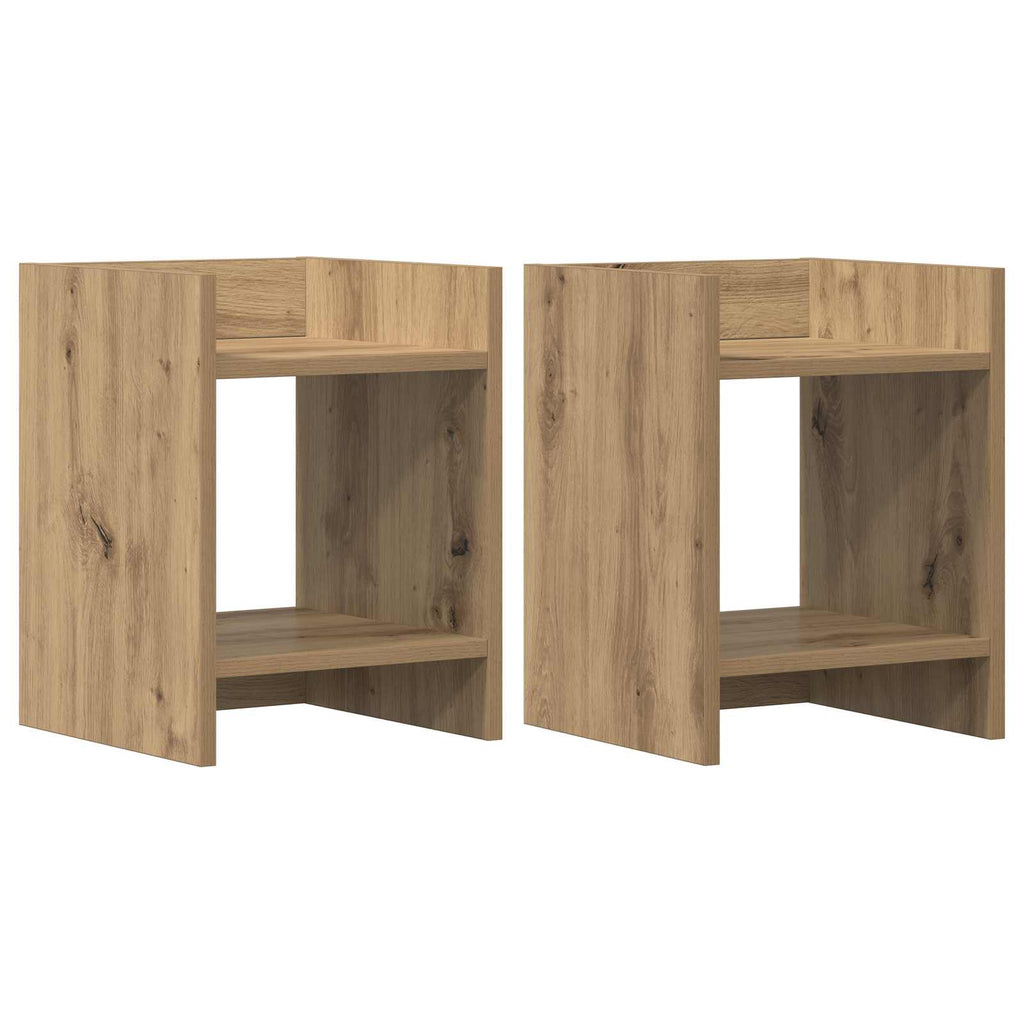 Supporto per piante 2 pcs Rovere Artigianale 30 x 30 x 40 cm