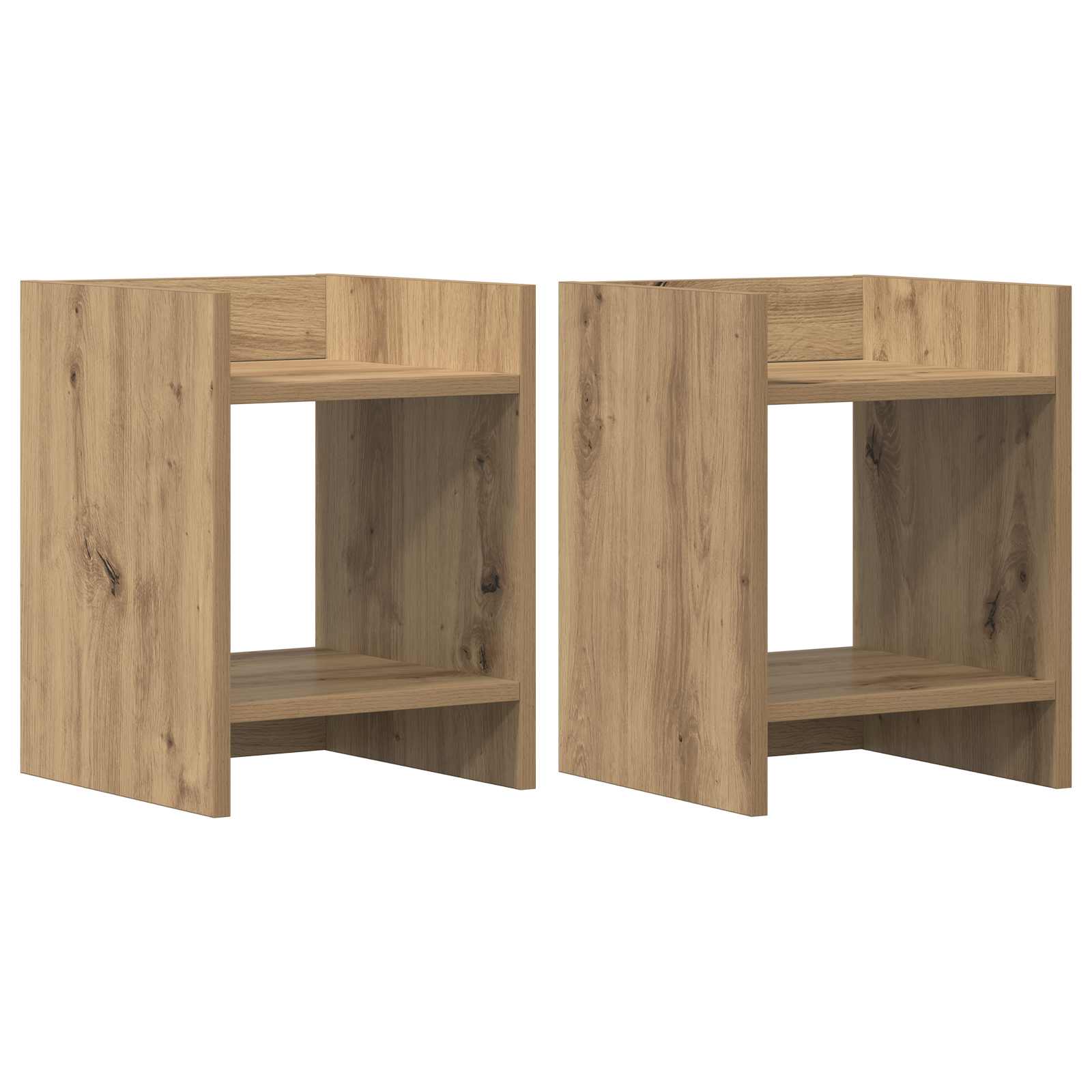 Supporto per piante 2 pcs Rovere Artigianale 30 x 30 x 40 cm