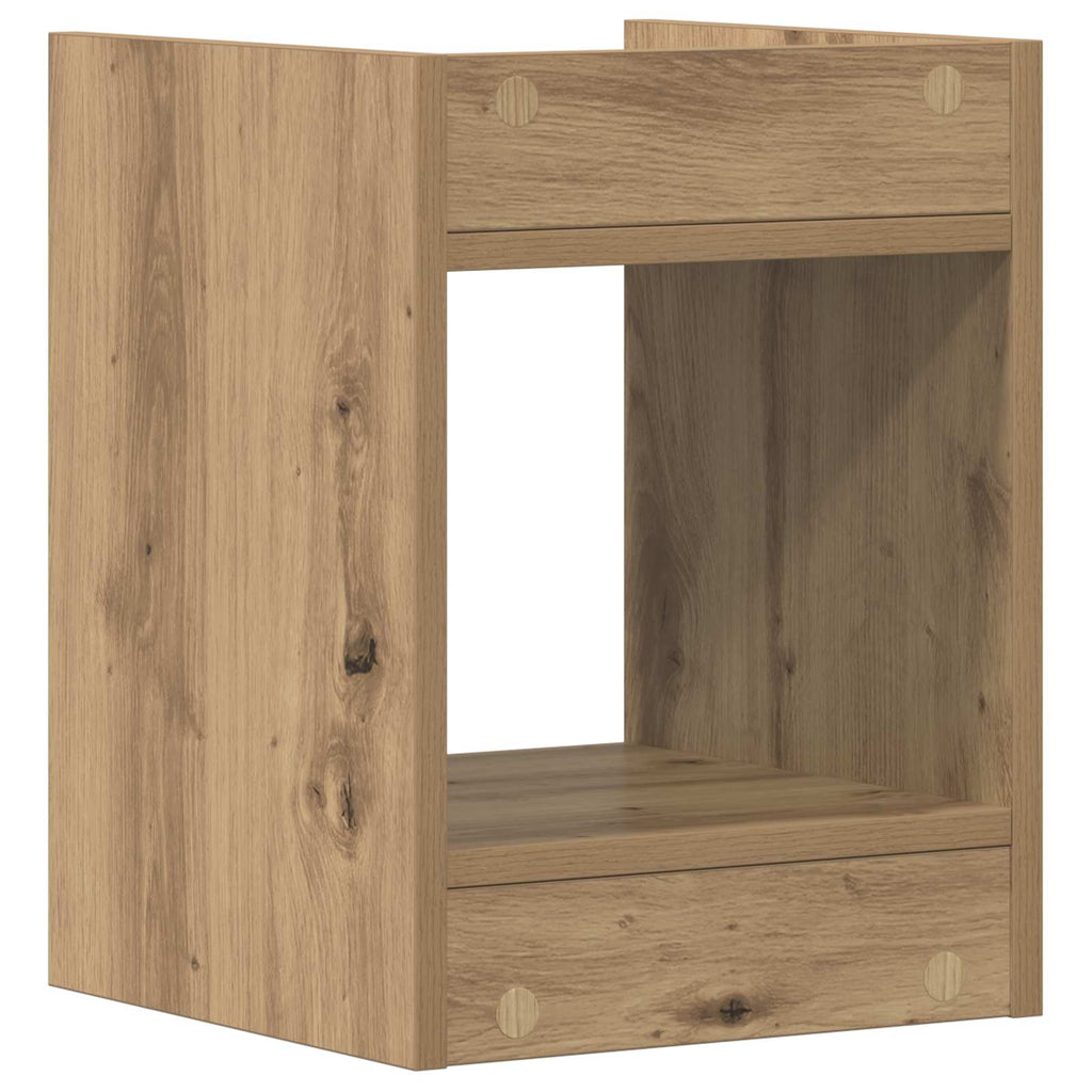 Supporto per piante 2 pcs Rovere Artigianale 30 x 30 x 40 cm