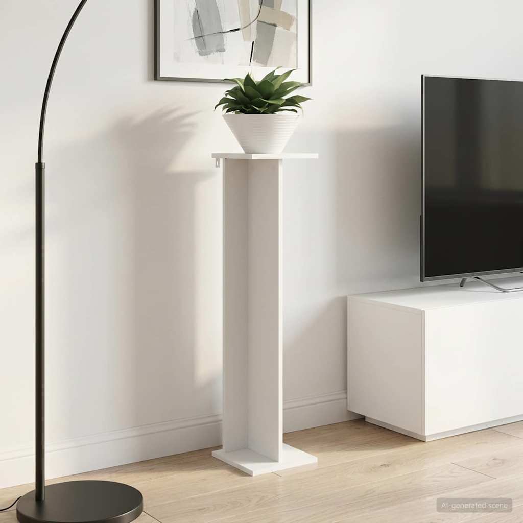 Supporto per piante 2 pcs Bianco 25 x 25,5 x 100,5 cm