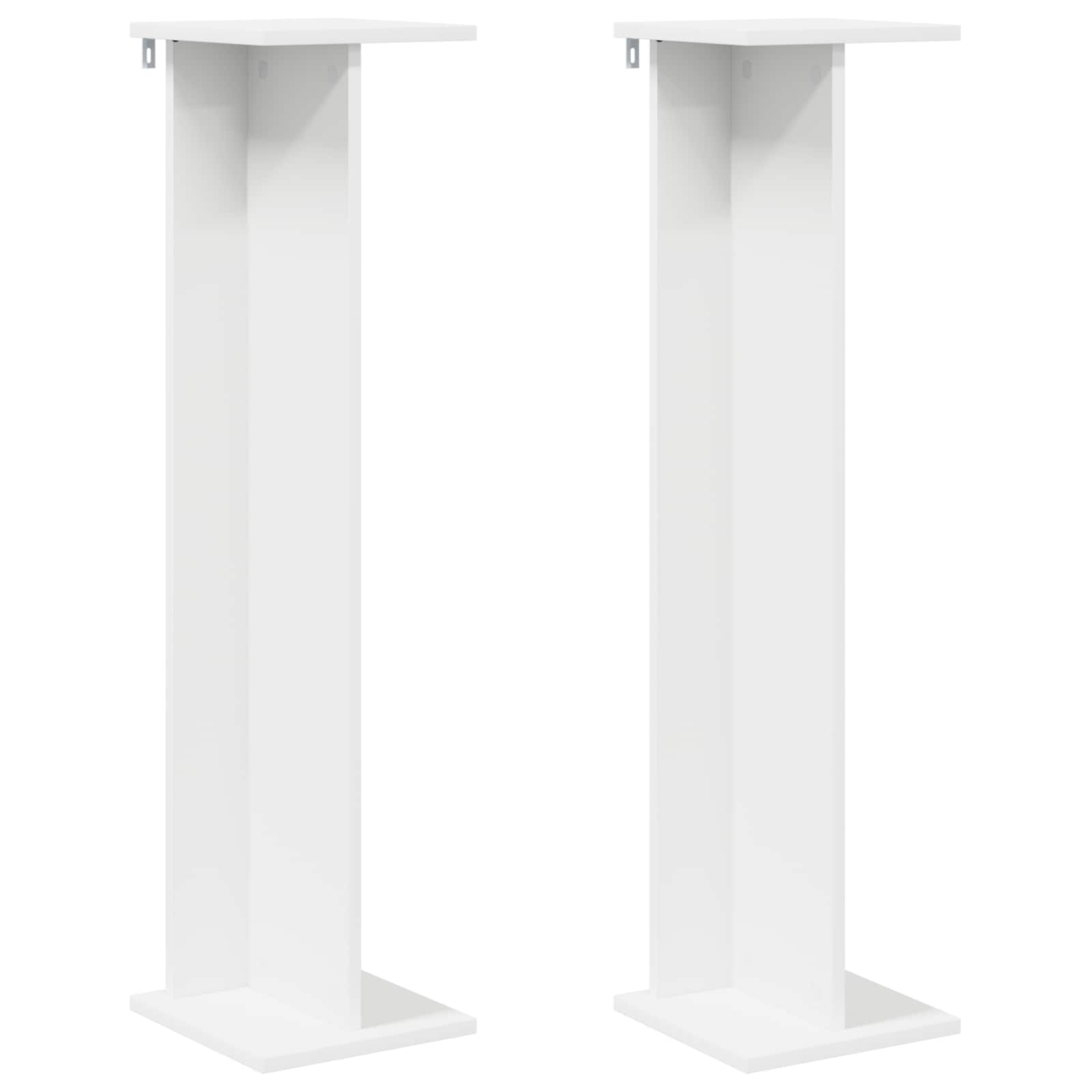 Supporto per piante 2 pcs Bianco 25 x 25,5 x 100,5 cm