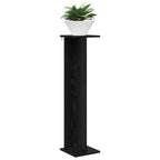Supporto per piante Rovere Nero 25 x 25,5 x 100,5 cm