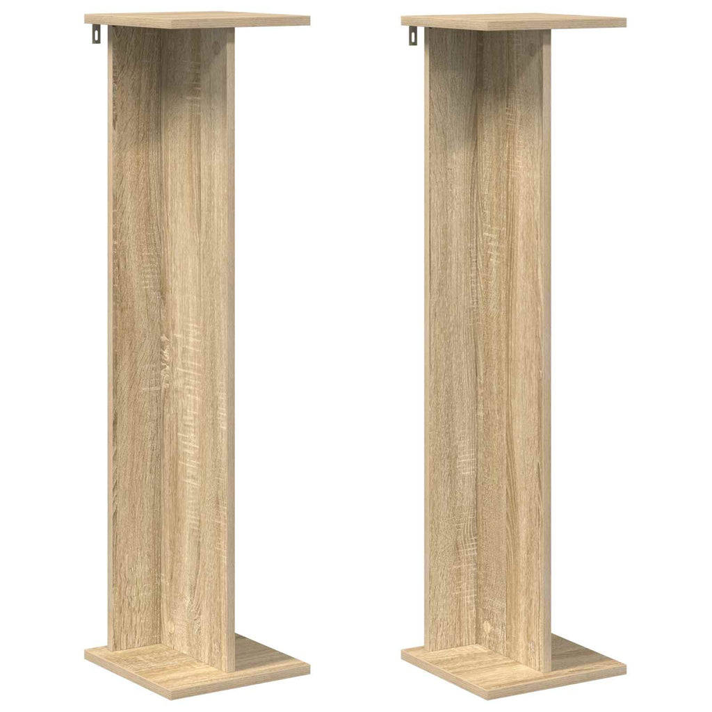 Supporto per piante 2 pcs Rovere Sonoma 25 x 25,5 x 100,5 cm