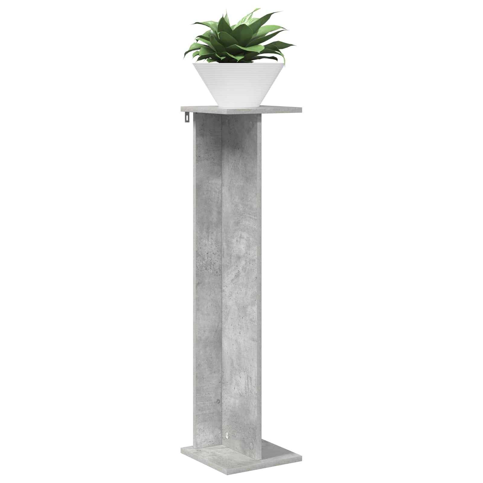 Supporto per piante Grigio Cemento 25 x 25,5 x 100,5 cm