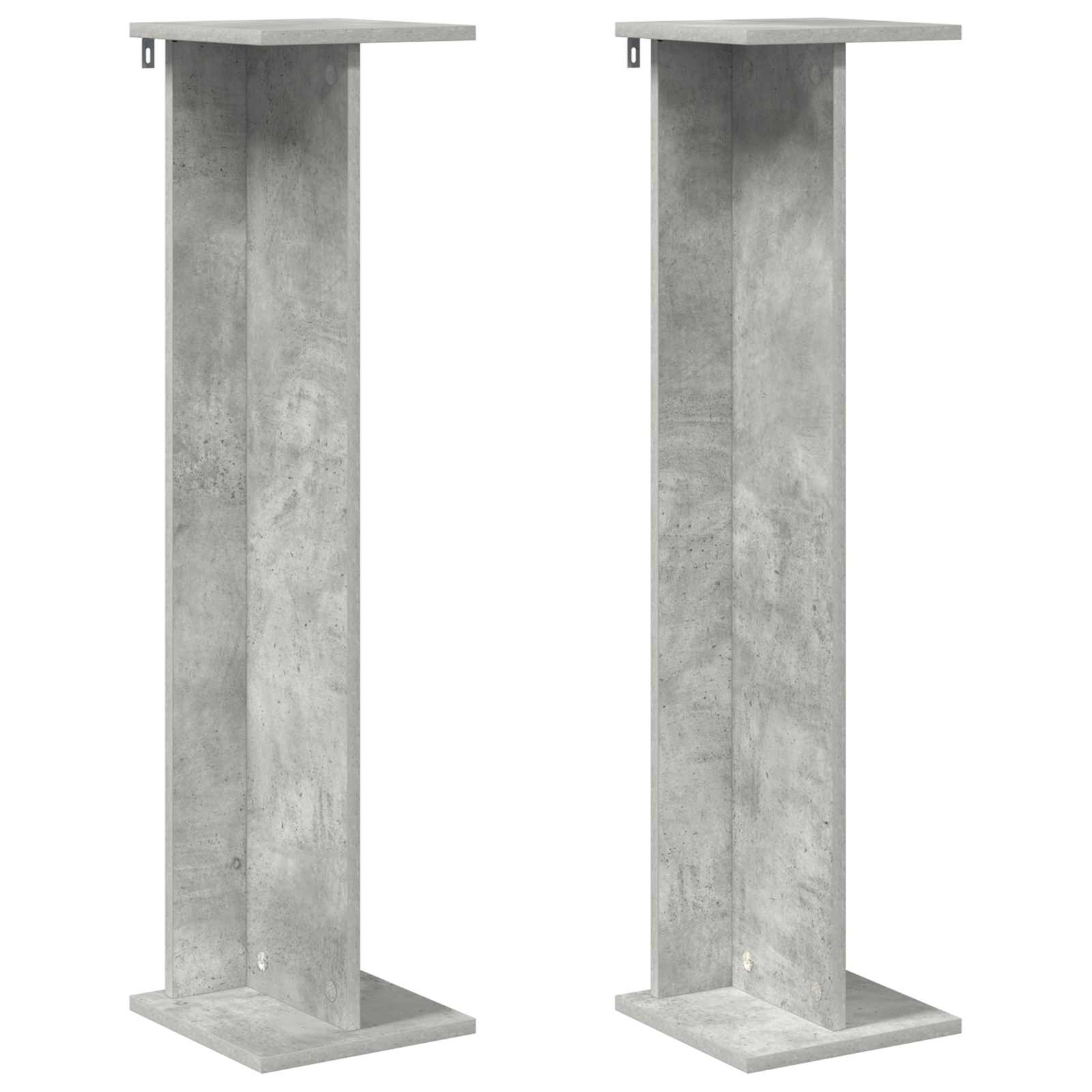 Supporto per piante 2 pcs Grigio Cemento 25 x 25,5 x 100,5 cm