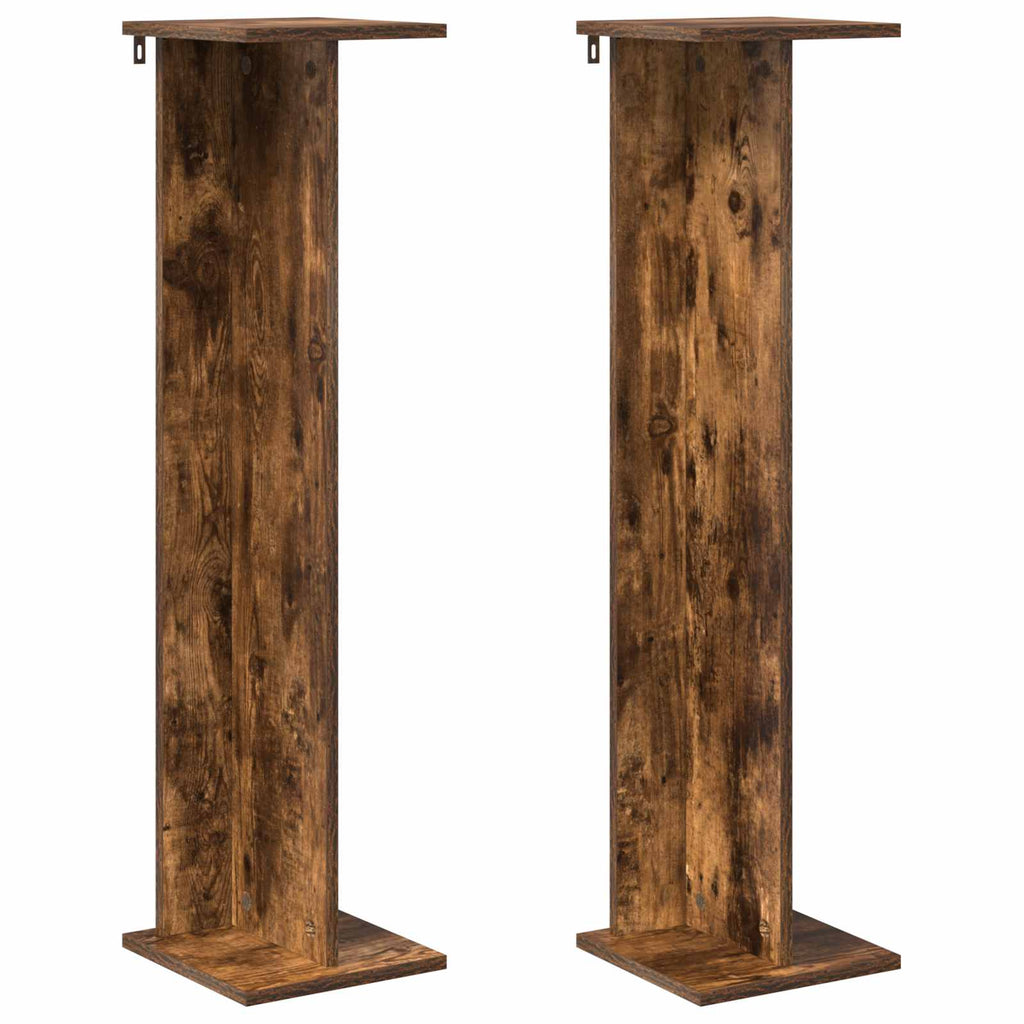 Supporto per piante 2 pcs Quercia Affumicata