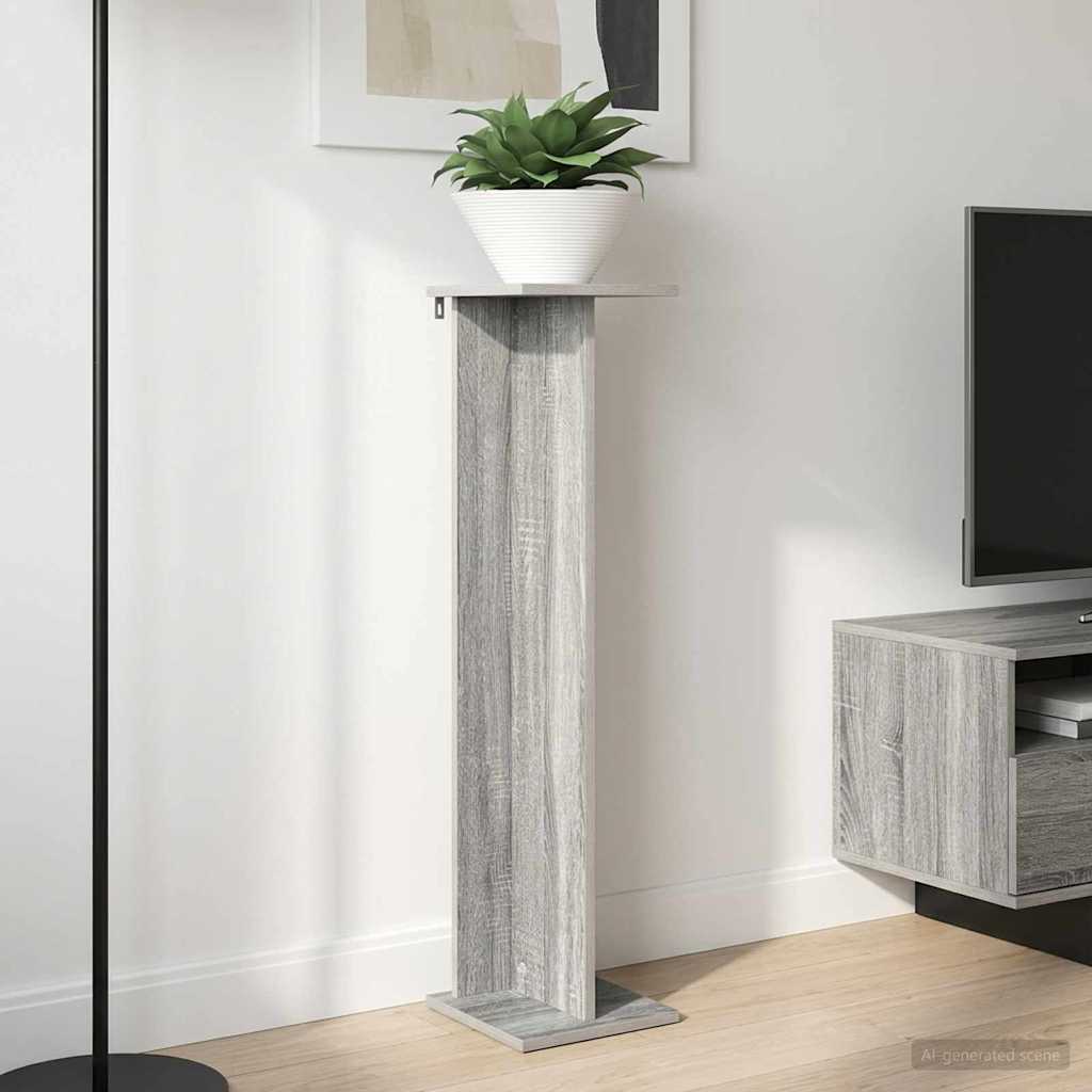 Supporto per piante 2 pcs Sonoma grigia 25 x 25,5 x 100,5 cm