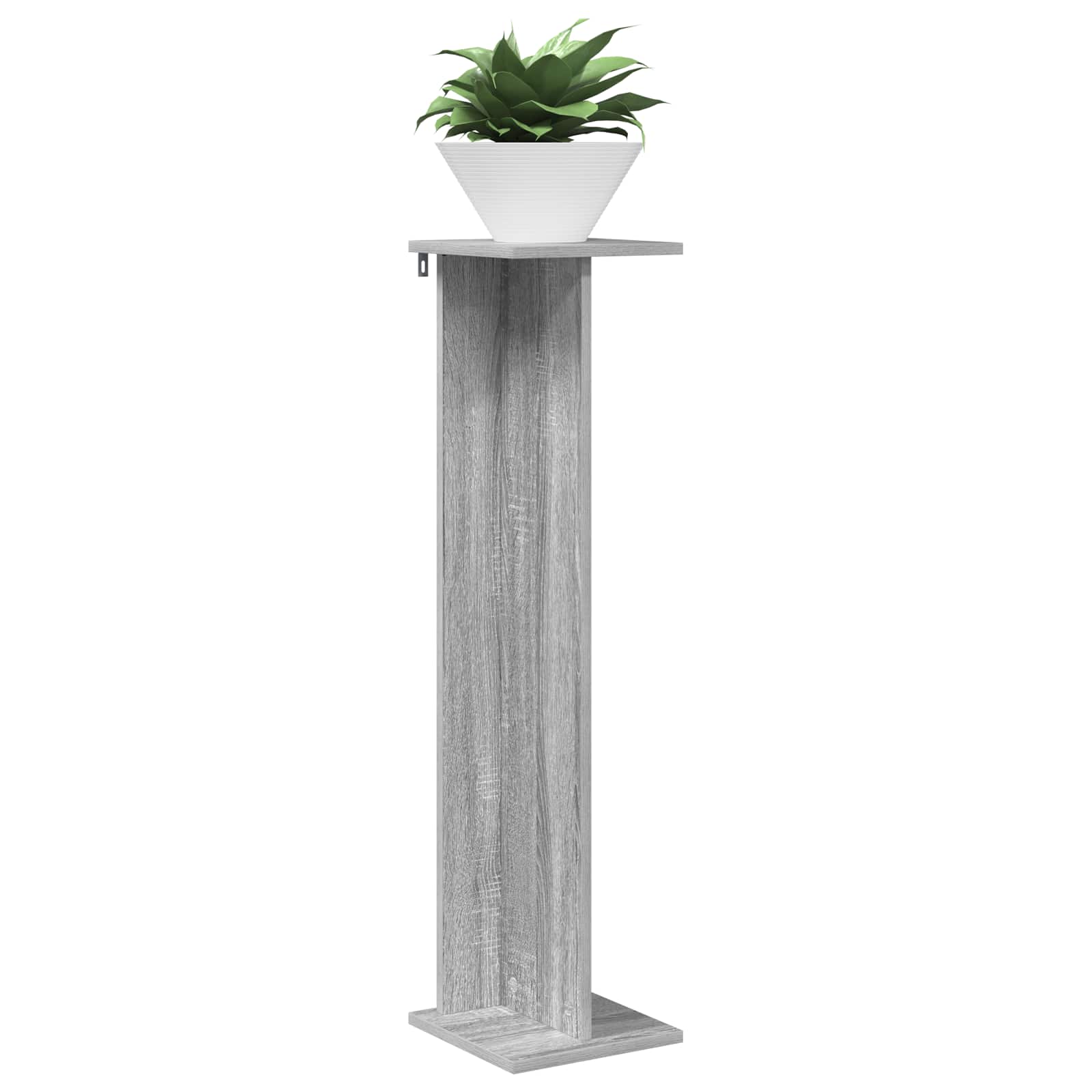 Supporto per piante 2 pcs Sonoma grigia 25 x 25,5 x 100,5 cm