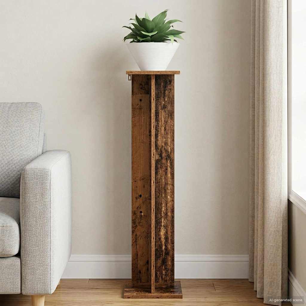 Supporto per piante Legno vecchio 25 x 25,5 x 100,5 cm