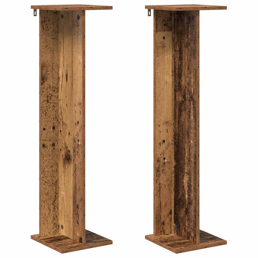Supporto per piante 2 pcs Legno vecchio 25 x 25,5 x 100,5 cm