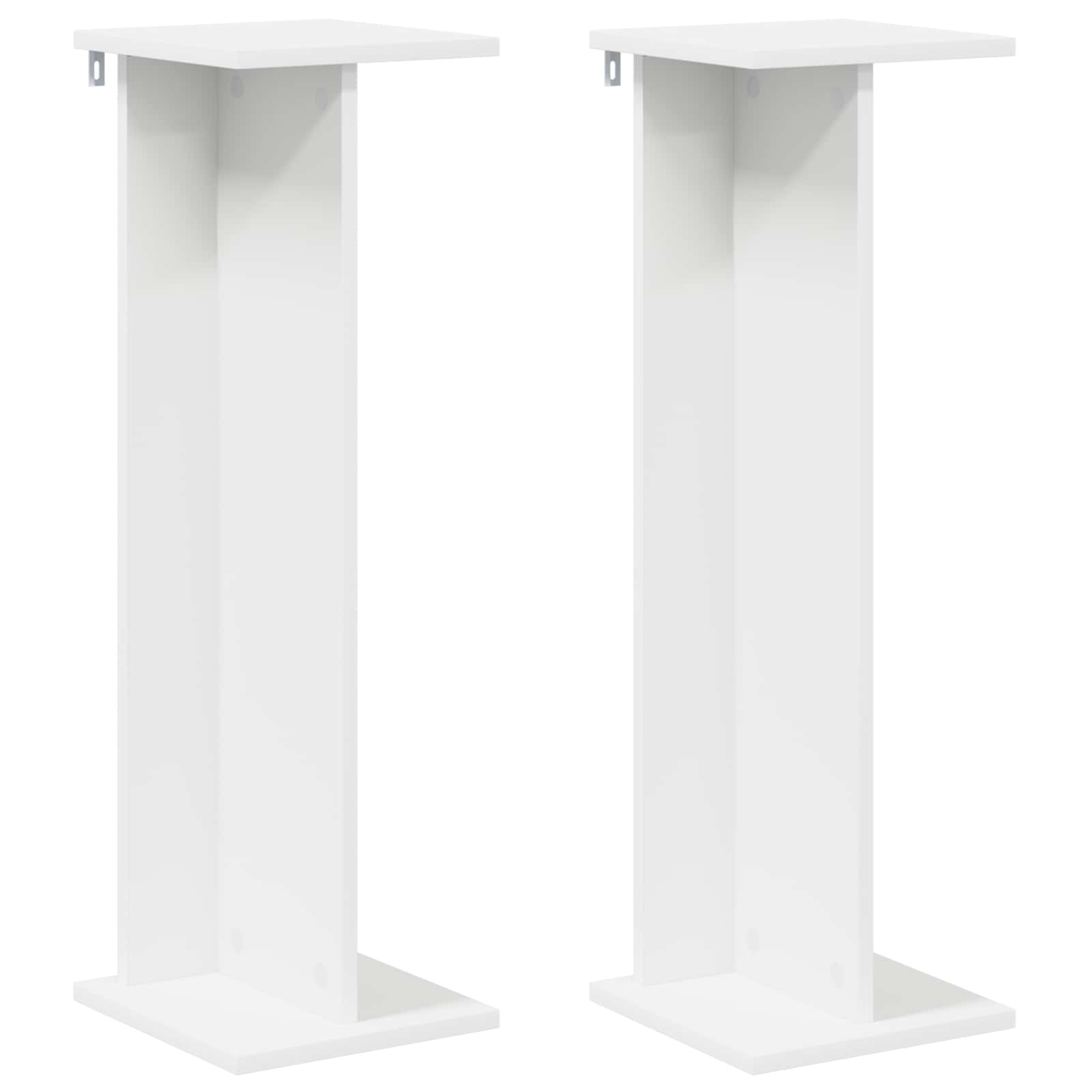 Supporto per piante 2 pcs Bianco 25 x 25,5 x 80,5 cm
