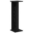 Supporto per piante Rovere Nero 25 x 25,5 x 80,5 cm
