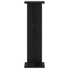 Supporto per piante Rovere Nero 25 x 25,5 x 80,5 cm