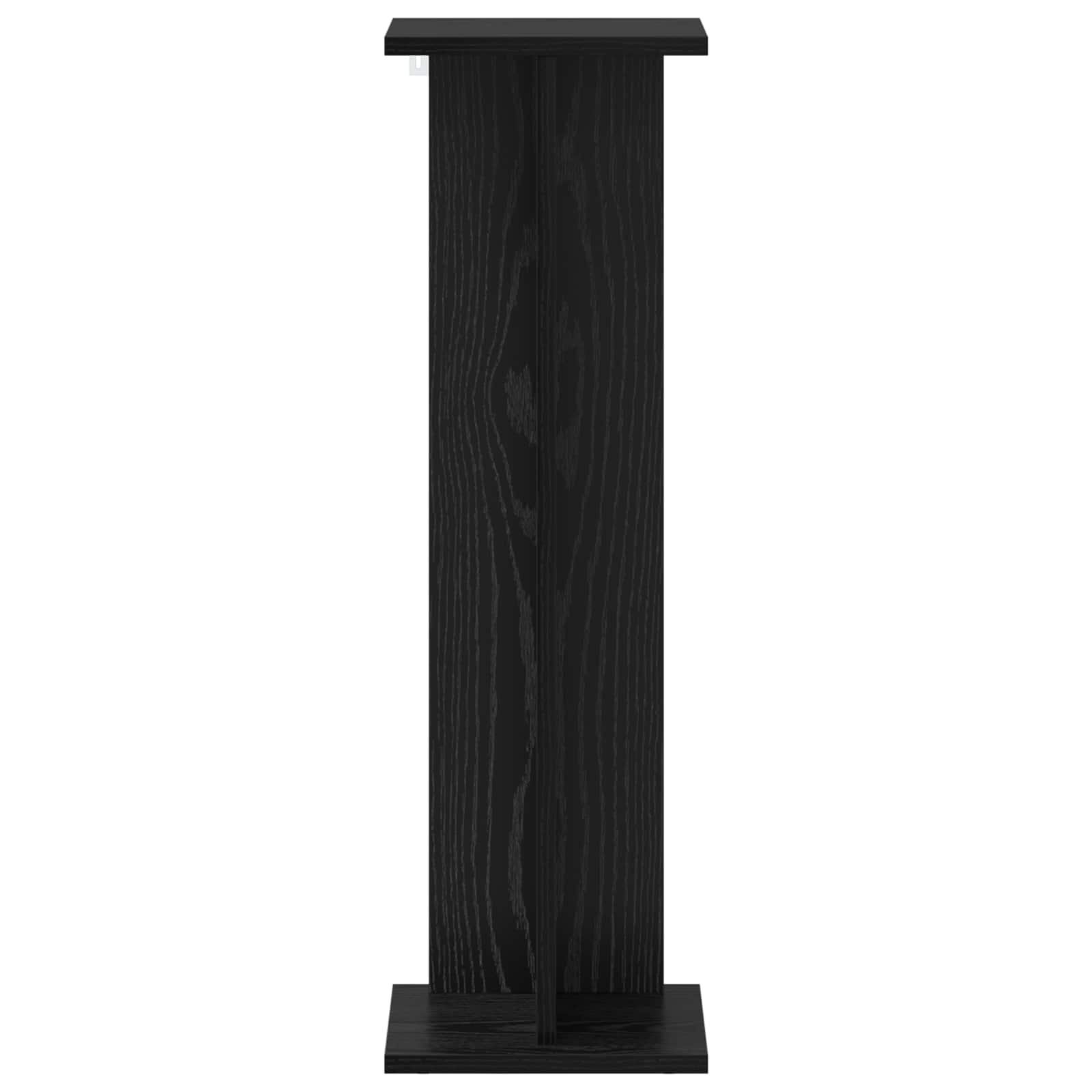 Supporto per piante Rovere Nero 25 x 25,5 x 80,5 cm