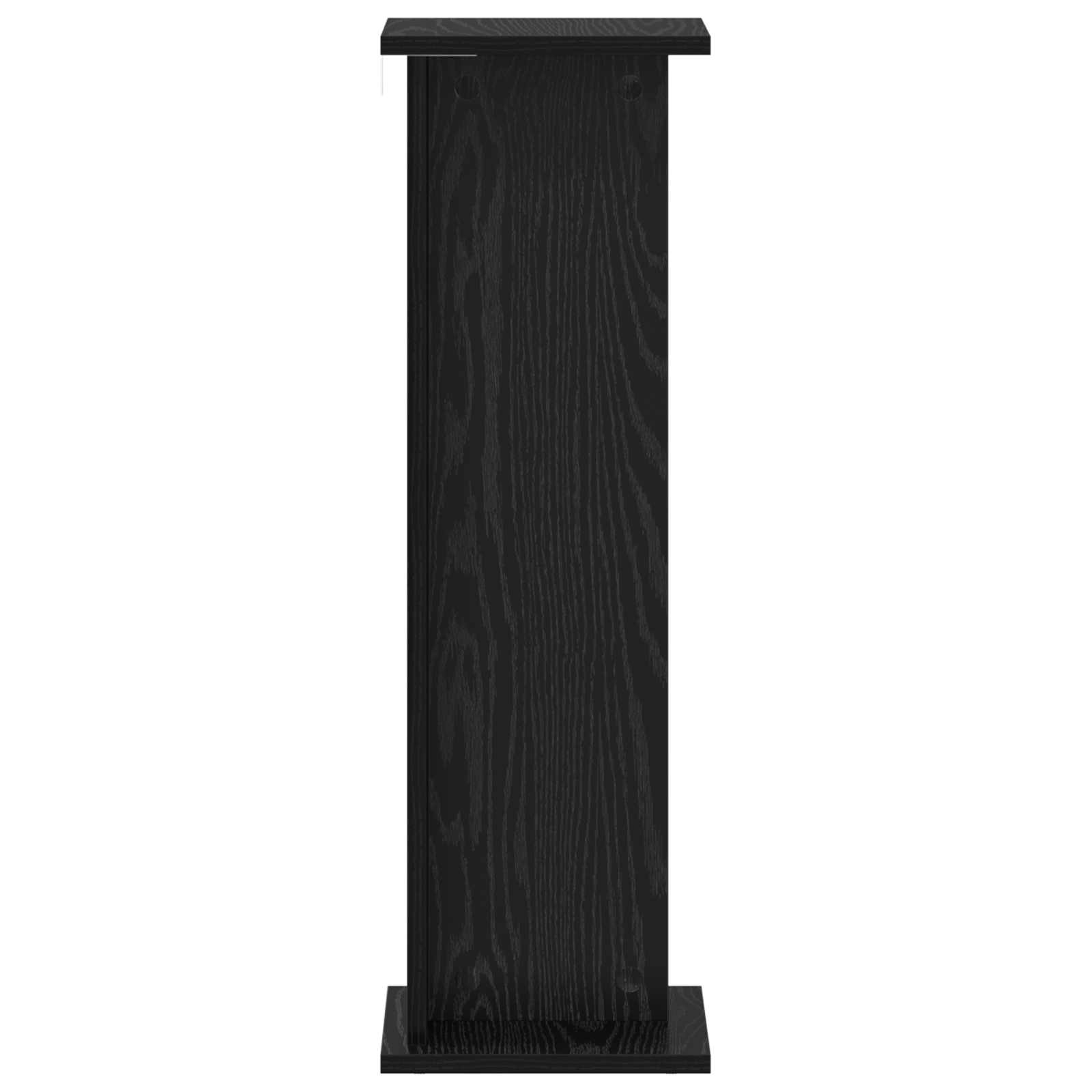 Supporto per piante Rovere Nero 25 x 25,5 x 80,5 cm