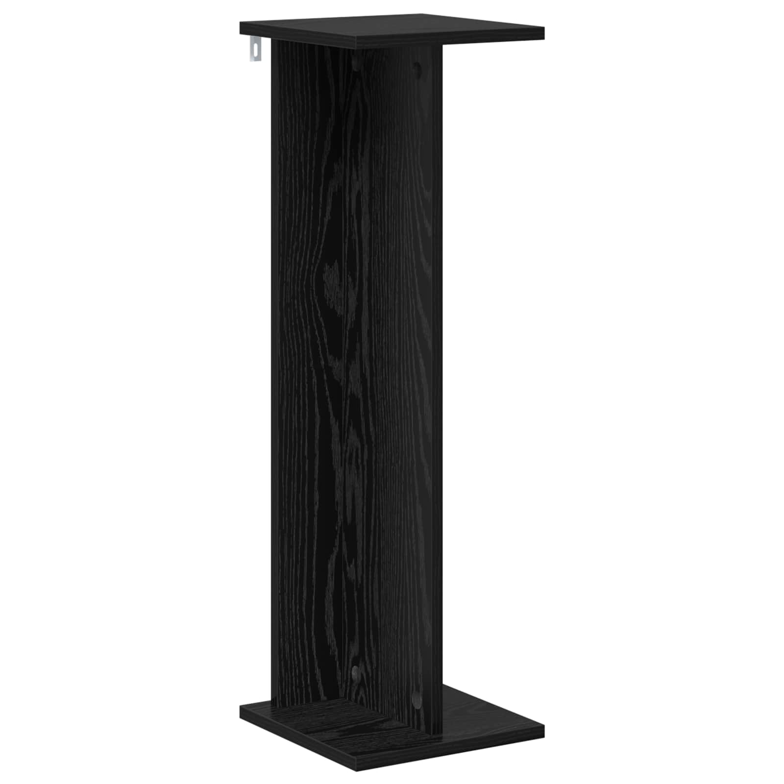 Supporto per piante 2 pcs Rovere Nero 25 x 25,5 x 80,5 cm