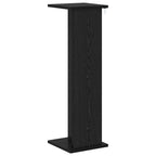 Supporto per piante 2 pcs Rovere Nero 25 x 25,5 x 80,5 cm