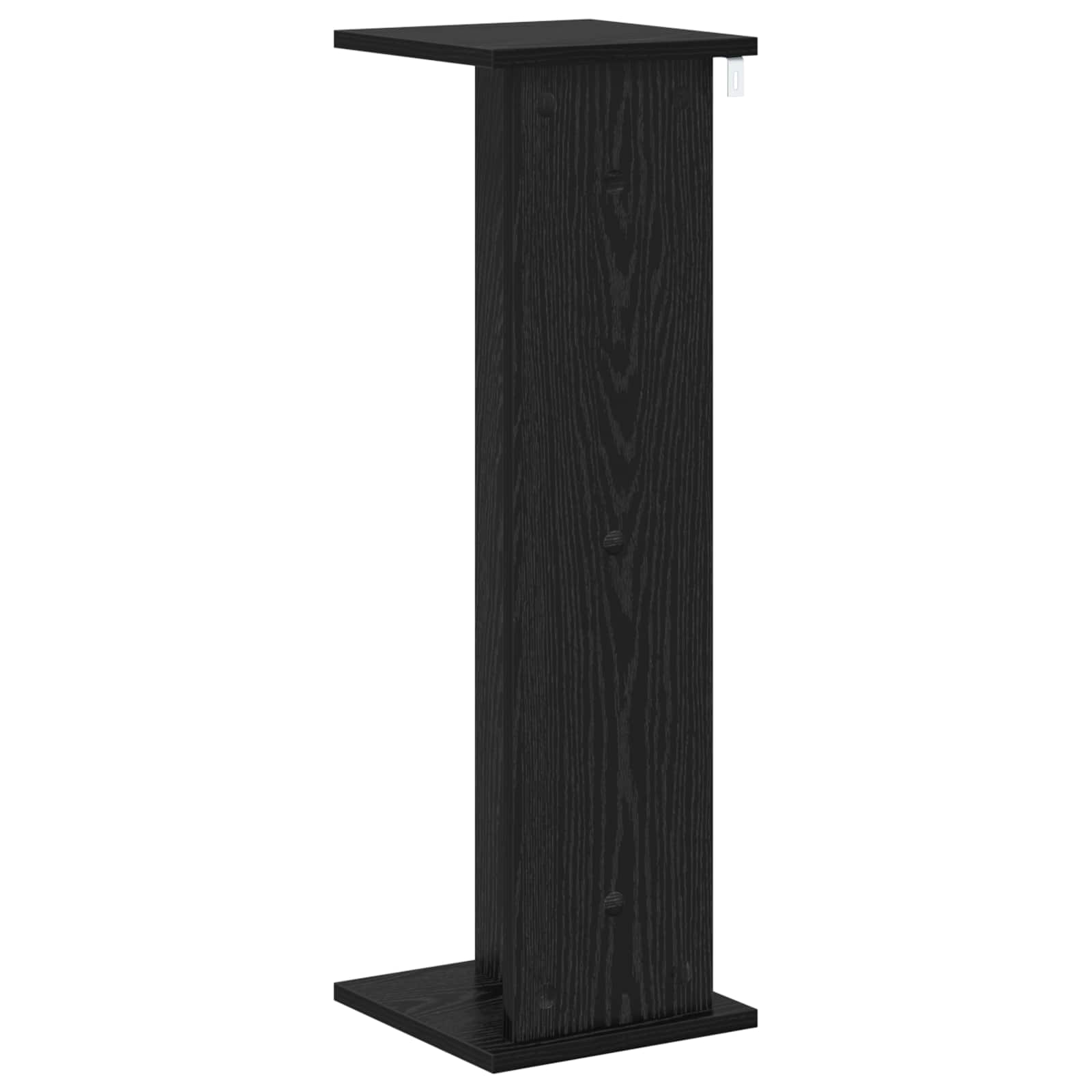 Supporto per piante 2 pcs Rovere Nero 25 x 25,5 x 80,5 cm