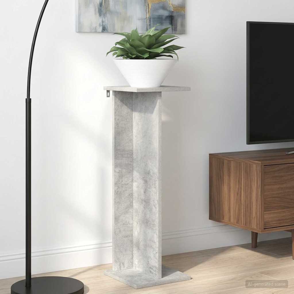 Supporto per piante 2 pcs Grigio Cemento 25 x 25,5 x 80,5 cm