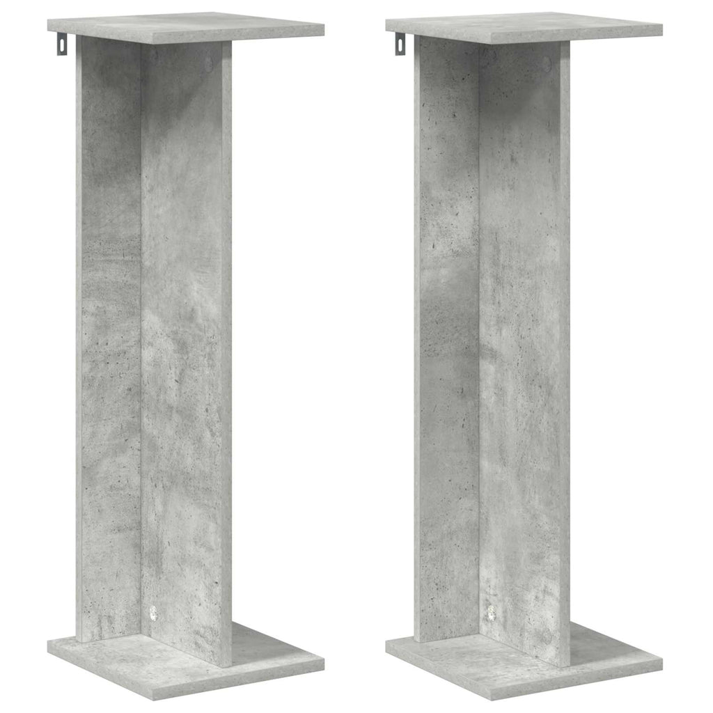 Supporto per piante 2 pcs Grigio Cemento 25 x 25,5 x 80,5 cm
