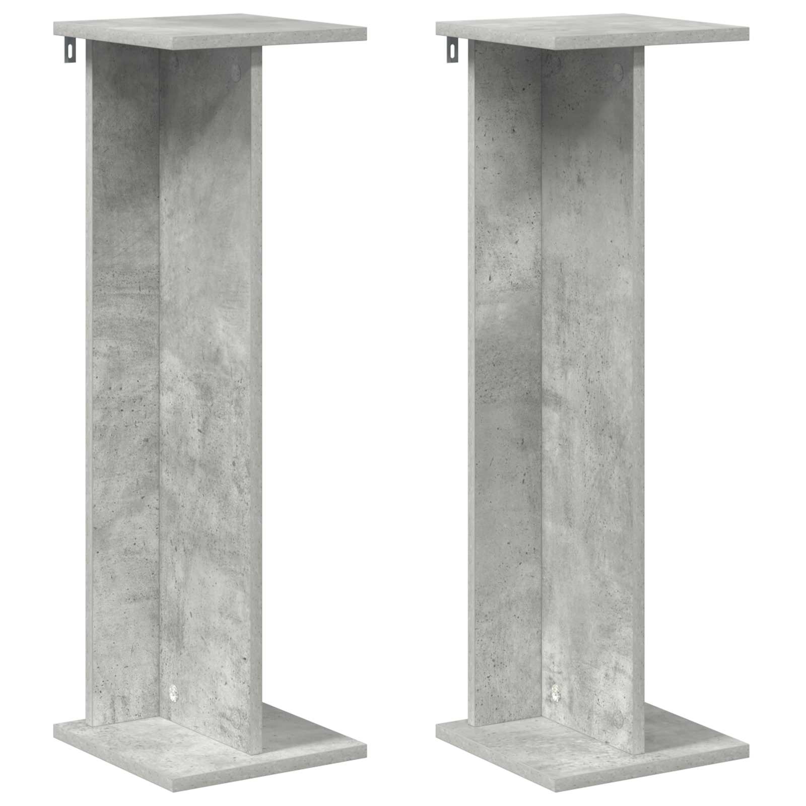 Supporto per piante 2 pcs Grigio Cemento 25 x 25,5 x 80,5 cm
