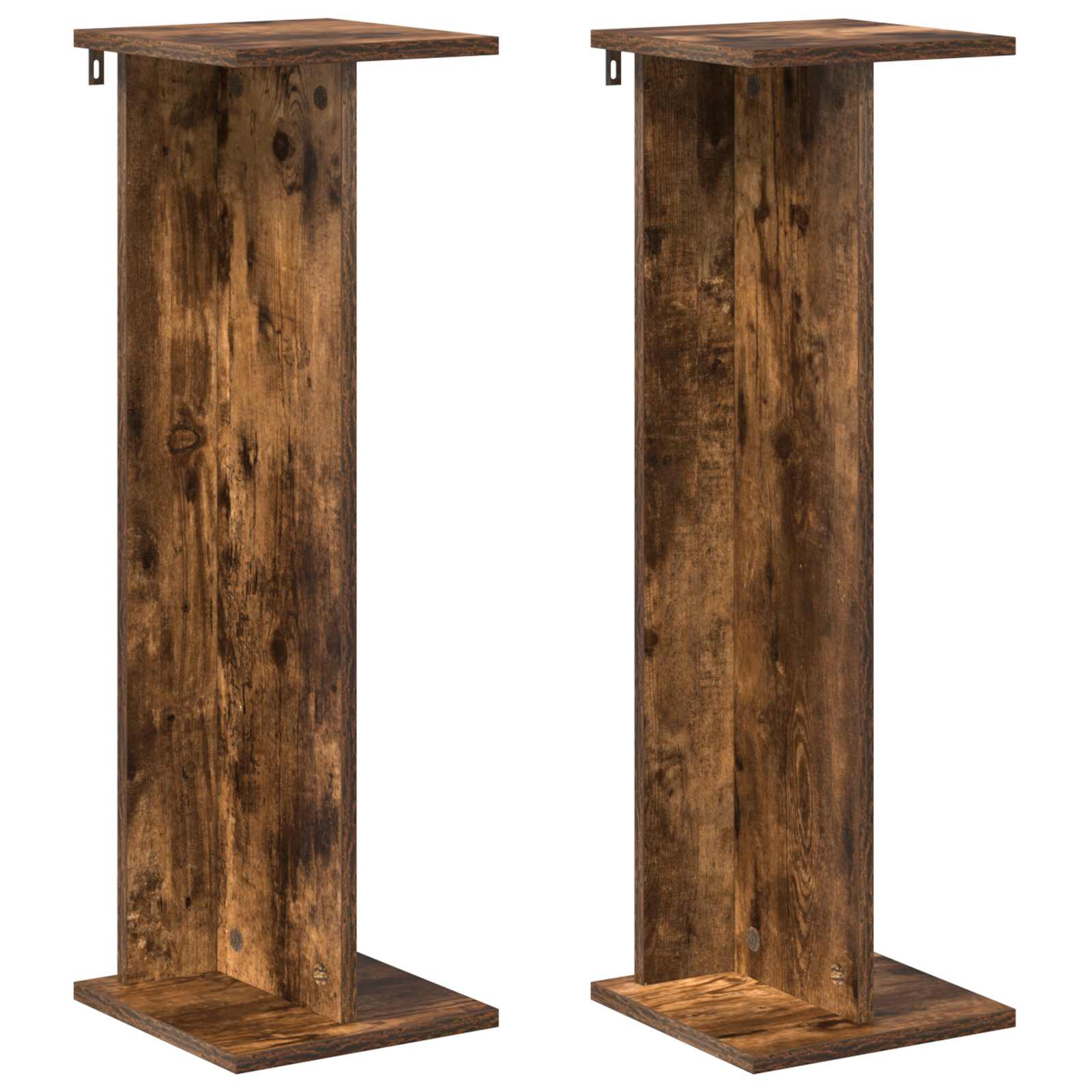 Supporto per piante 2 pcs Quercia Affumicata