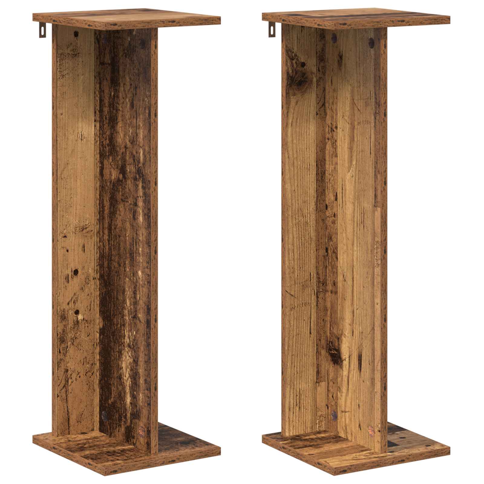 Supporto per piante 2 pcs Legno vecchio 25 x 25,5 x 80,5 cm