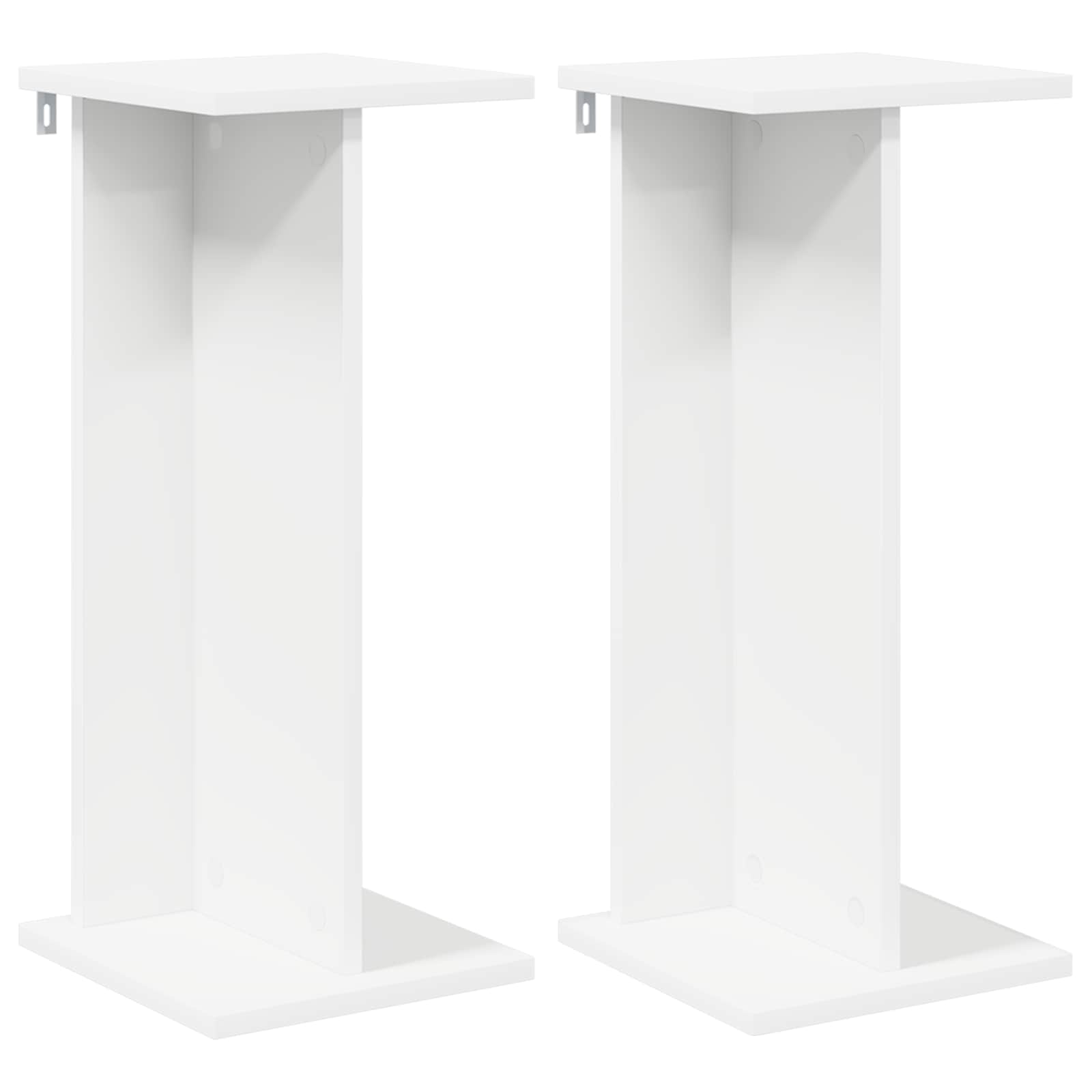 Supporto per piante 2 pcs Bianco 25 x 25,5 x 60,5 cm
