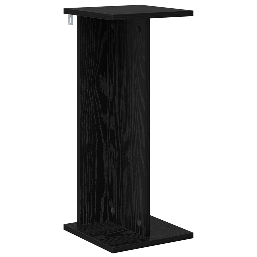 Supporto per piante Rovere Nero 25 x 25,5 x 60,5 cm
