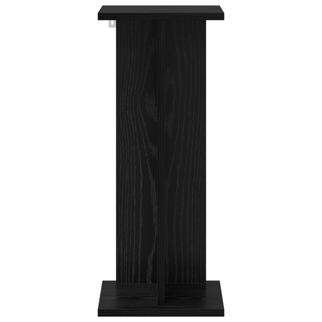 Supporto per piante Rovere Nero 25 x 25,5 x 60,5 cm