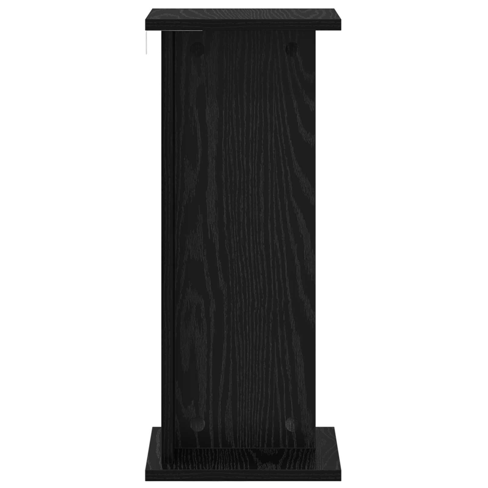 Supporto per piante Rovere Nero 25 x 25,5 x 60,5 cm