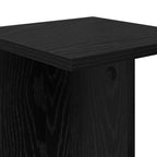 Supporto per piante 2 pcs Rovere Nero 25 x 25,5 x 60,5 cm