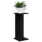 Supporto per piante 2 pcs Rovere Nero 25 x 25,5 x 60,5 cm
