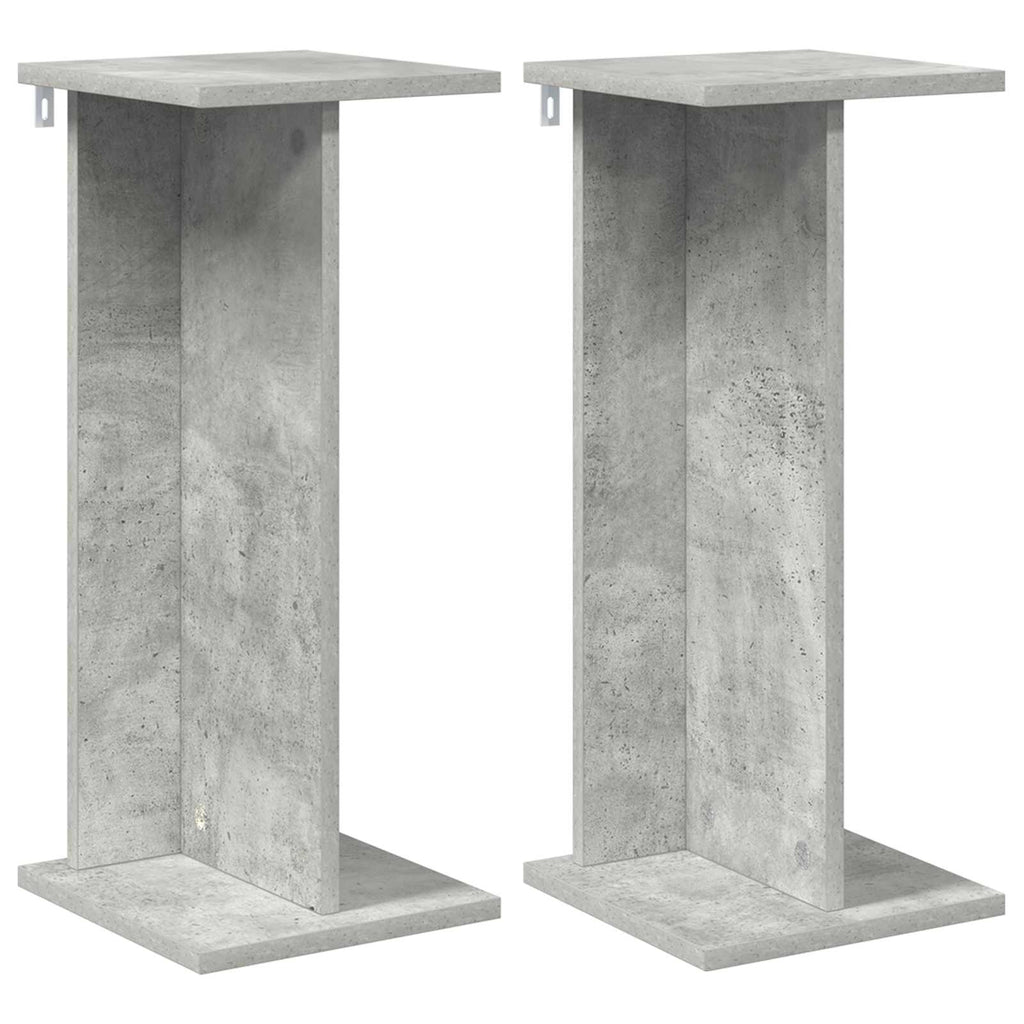 Supporto per piante 2 pcs Grigio Cemento 25 x 25,5 x 60,5 cm